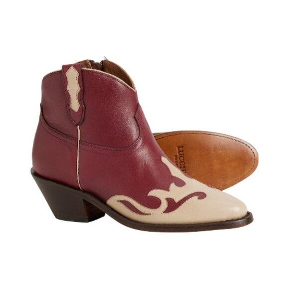Lucchese M6065 Wingtip Side-Zip Western Boots - Leather (For Women) - Picture 1 of 6